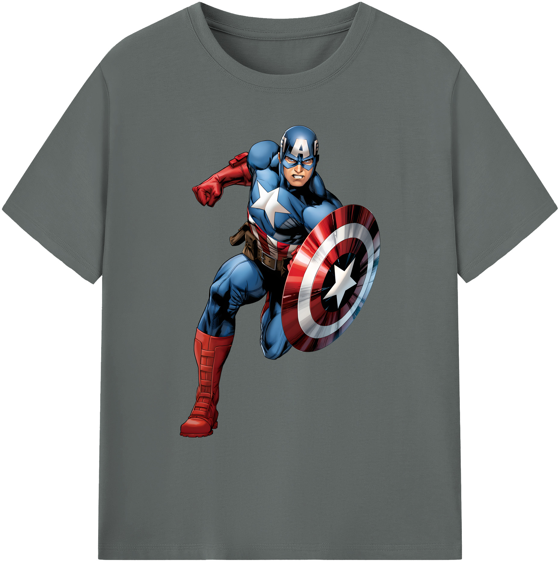 （画像用） アベンジャーズ The Avengers 綿100％ メンズ半袖Tシャツ｜肌触りやわらか＆通気性
